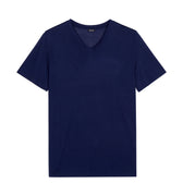 402184 Cocooning S/SLV V-Neck Shirt - 00RA Navy
